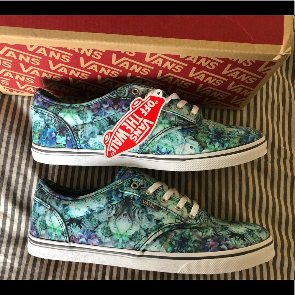 NWT Succulent Print Vans
